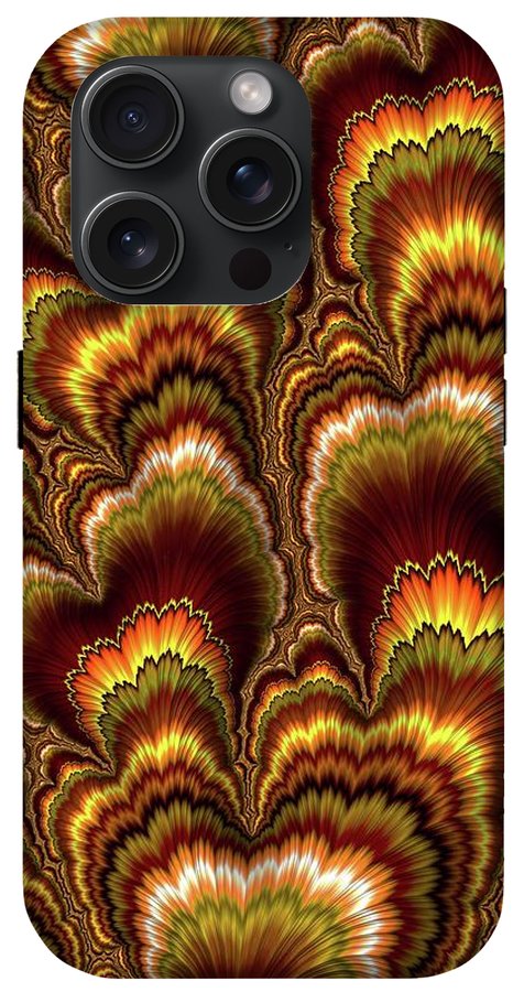 Turkey Feather Fractal - Phone Case