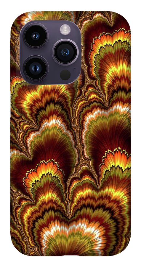 Turkey Feather Fractal - Phone Case