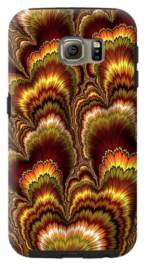 Turkey Feather Fractal - Phone Case