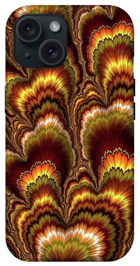 Turkey Feather Fractal - Phone Case