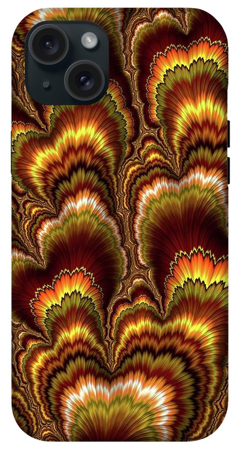 Turkey Feather Fractal - Phone Case