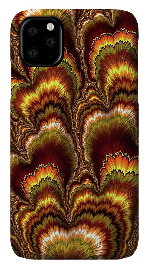 Turkey Feather Fractal - Phone Case