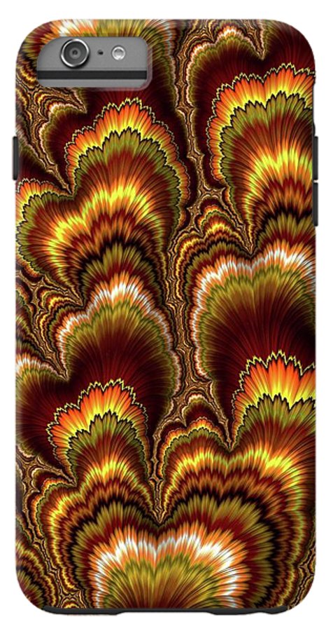 Turkey Feather Fractal - Phone Case