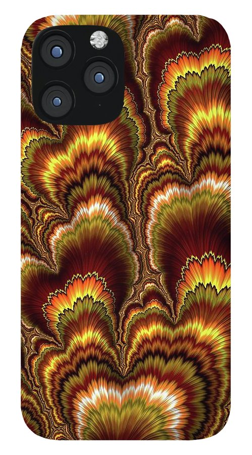 Turkey Feather Fractal - Phone Case
