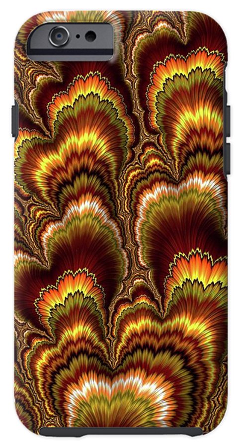 Turkey Feather Fractal - Phone Case