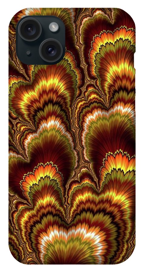 Turkey Feather Fractal - Phone Case