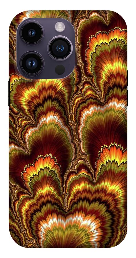 Turkey Feather Fractal - Phone Case