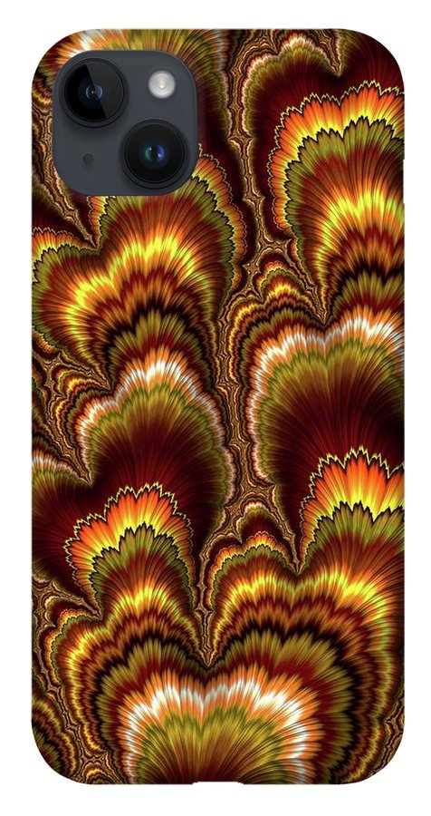Turkey Feather Fractal - Phone Case
