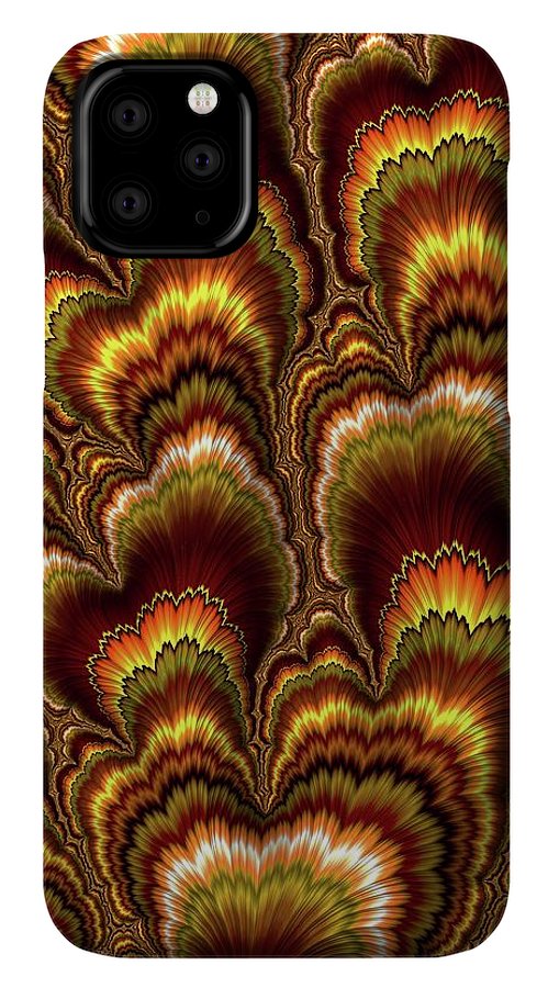 Turkey Feather Fractal - Phone Case