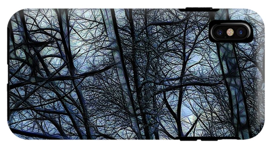 Twilight icicles Snowscape - Phone Case