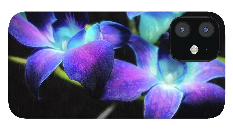 Two Purple Orchids - Phone Case