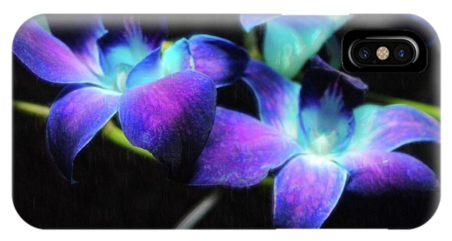 Two Purple Orchids - Phone Case