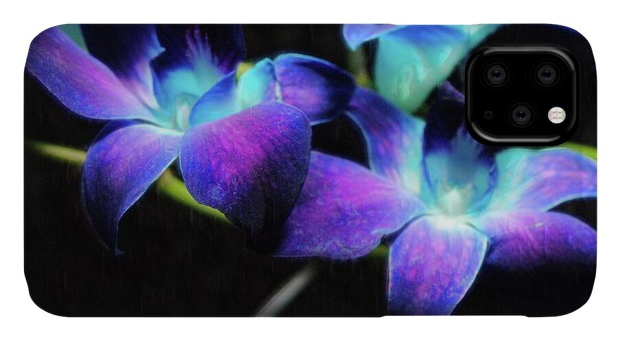 Two Purple Orchids - Phone Case