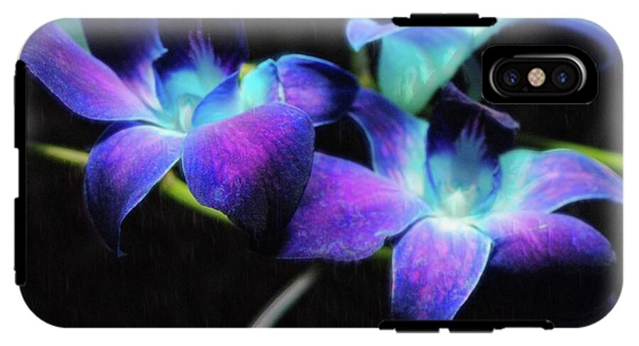 Two Purple Orchids - Phone Case