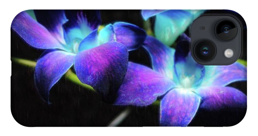 Two Purple Orchids - Phone Case