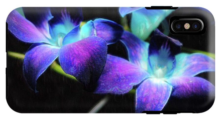 Two Purple Orchids - Phone Case