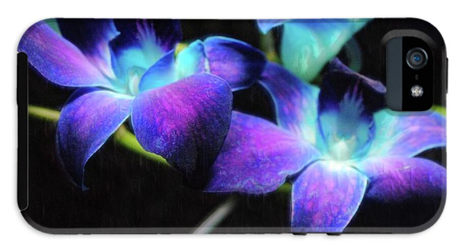Two Purple Orchids - Phone Case