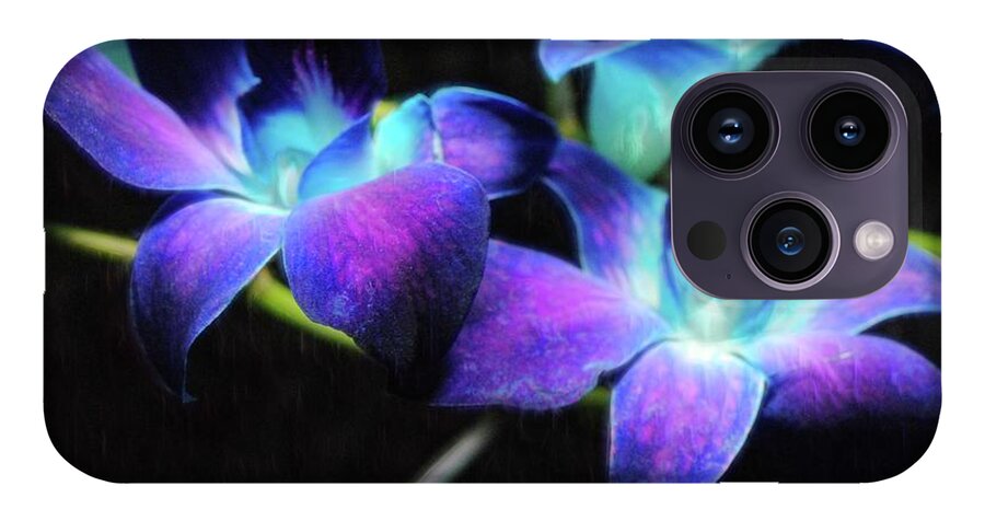 Two Purple Orchids - Phone Case