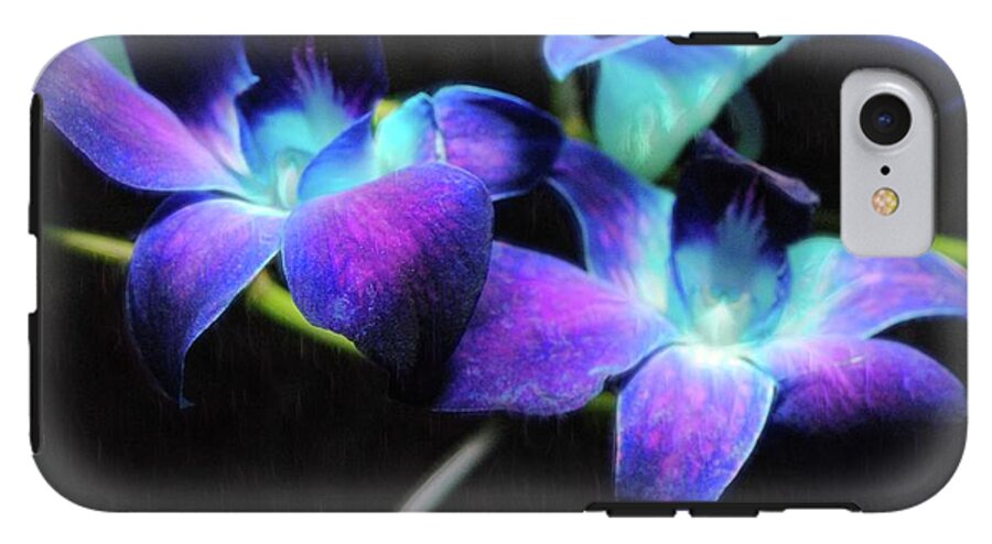 Two Purple Orchids - Phone Case