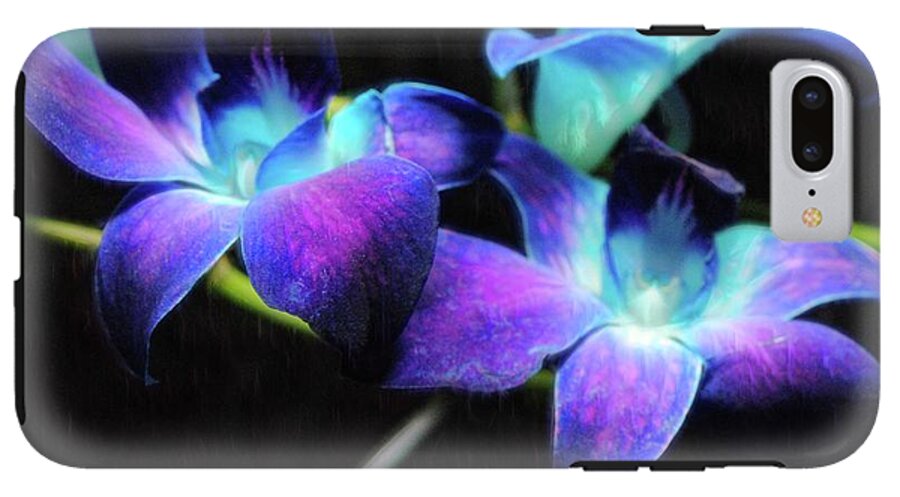Two Purple Orchids - Phone Case
