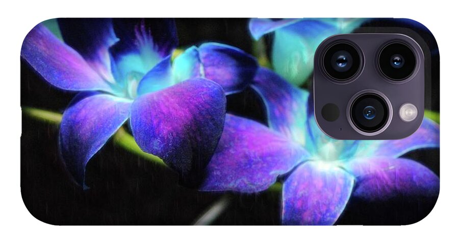 Two Purple Orchids - Phone Case