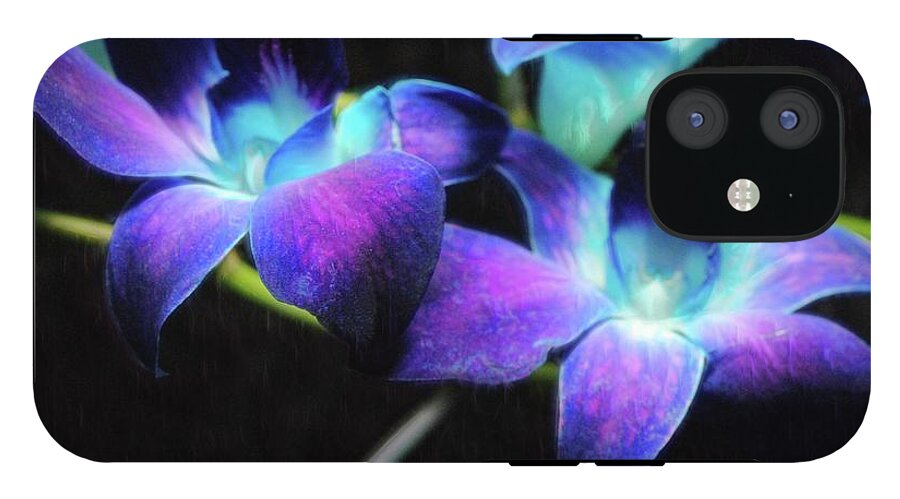 Two Purple Orchids - Phone Case