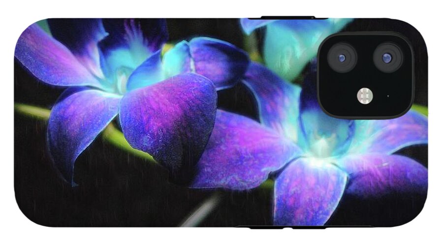 Two Purple Orchids - Phone Case