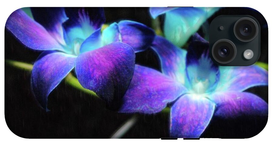 Two Purple Orchids - Phone Case