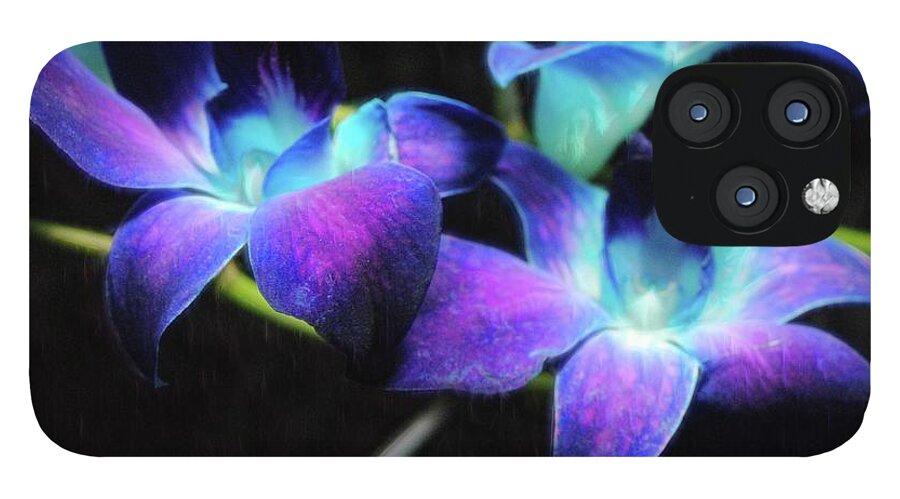 Two Purple Orchids - Phone Case