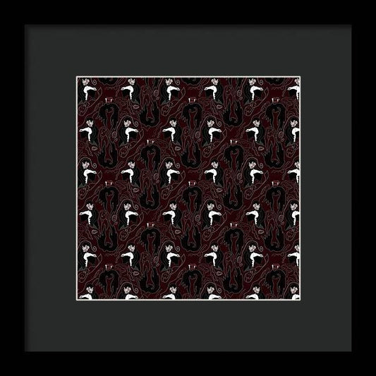 Vampire Pattern - Framed Print