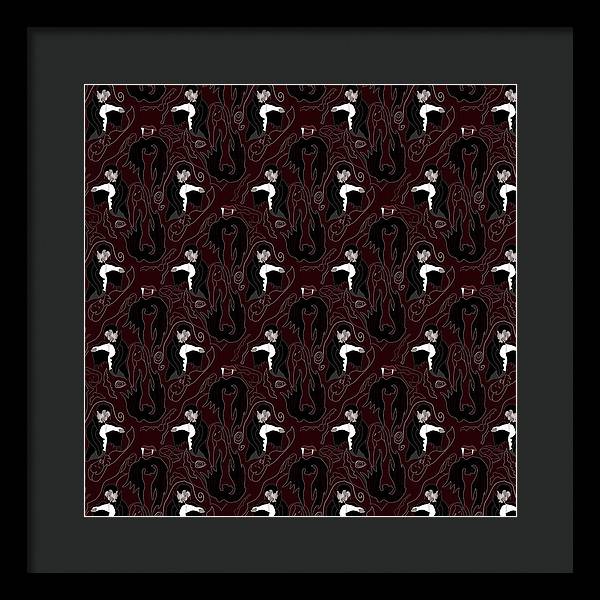 Vampire Pattern - Framed Print