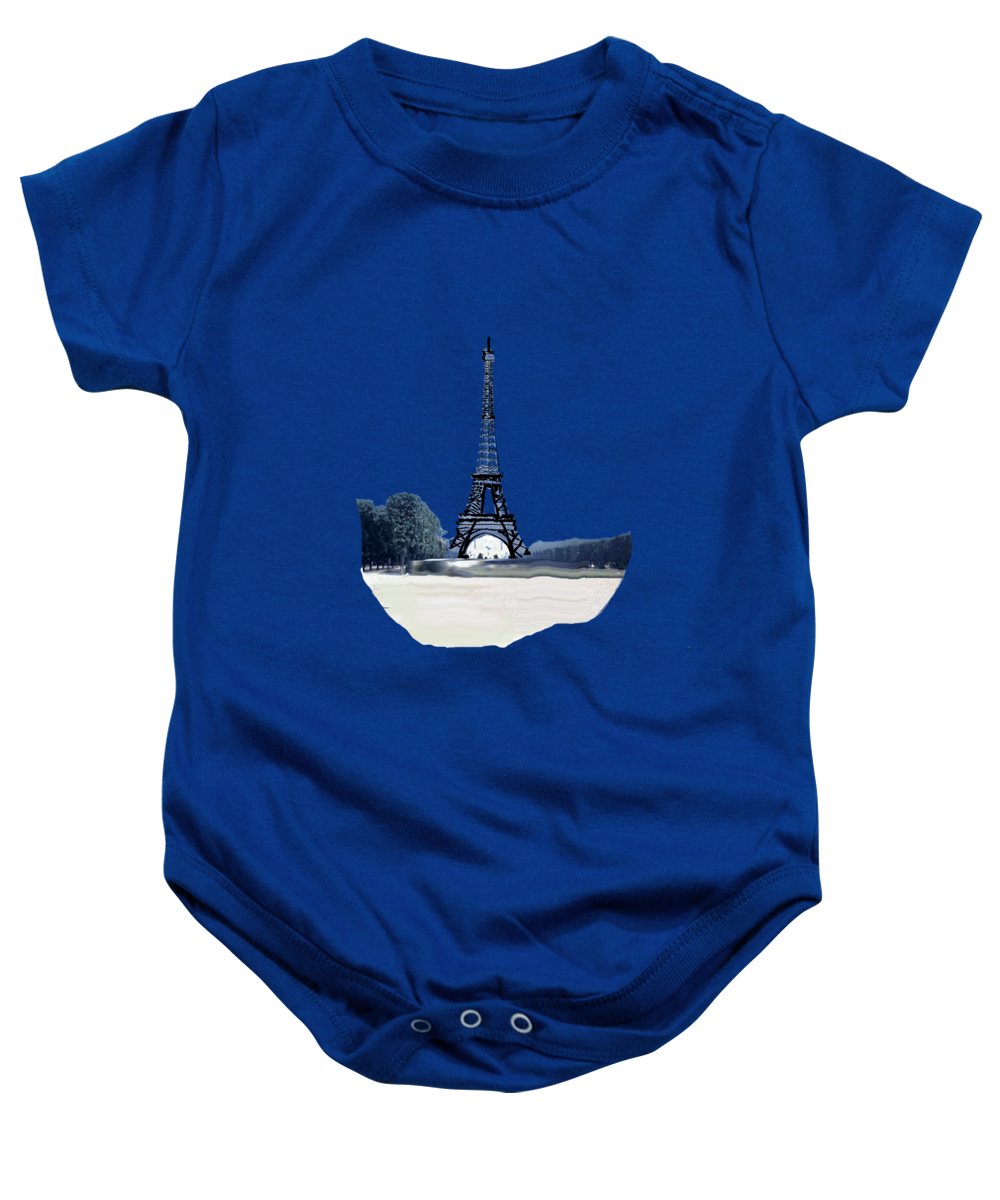 Vintage Eiffel tower Impression - Baby Onesie