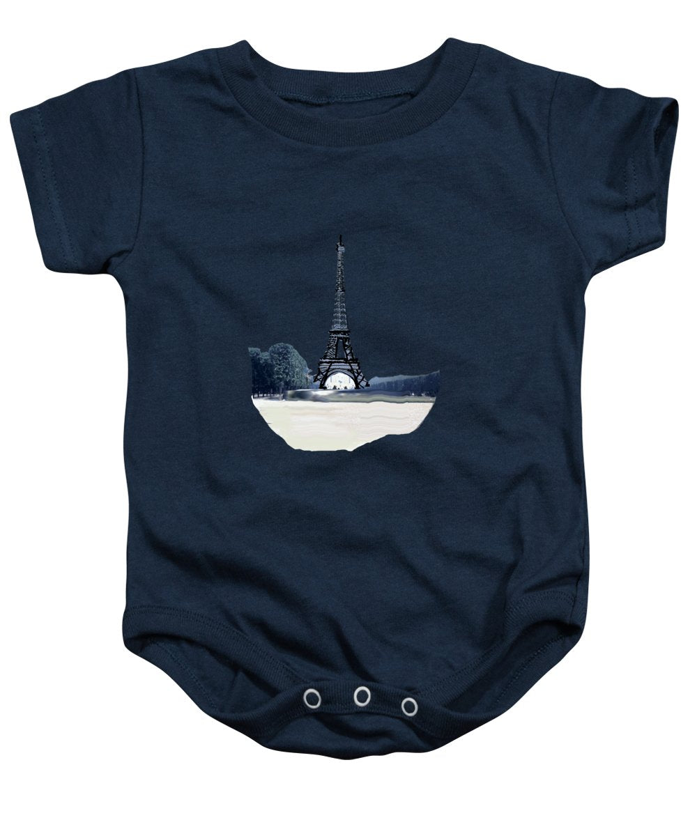Vintage Eiffel tower Impression - Baby Onesie