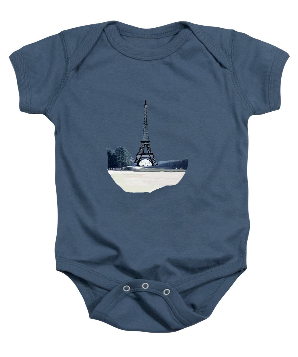 Vintage Eiffel tower Impression - Baby Onesie