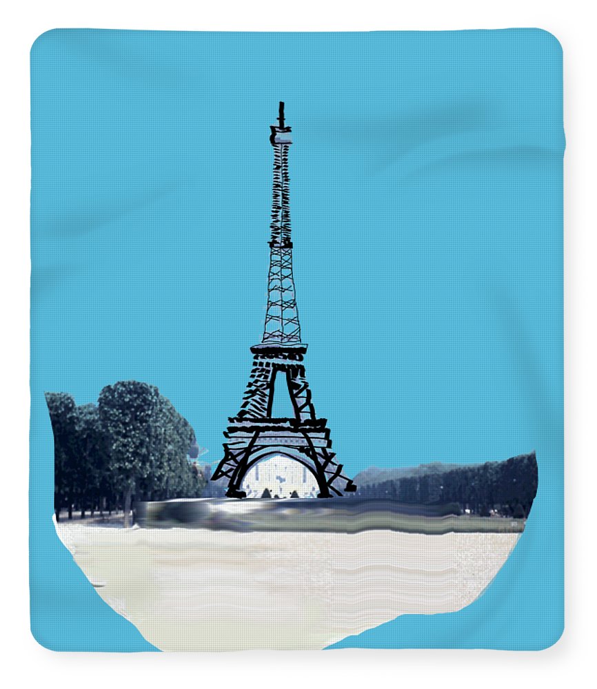 Vintage Eiffel tower Impression - Blanket