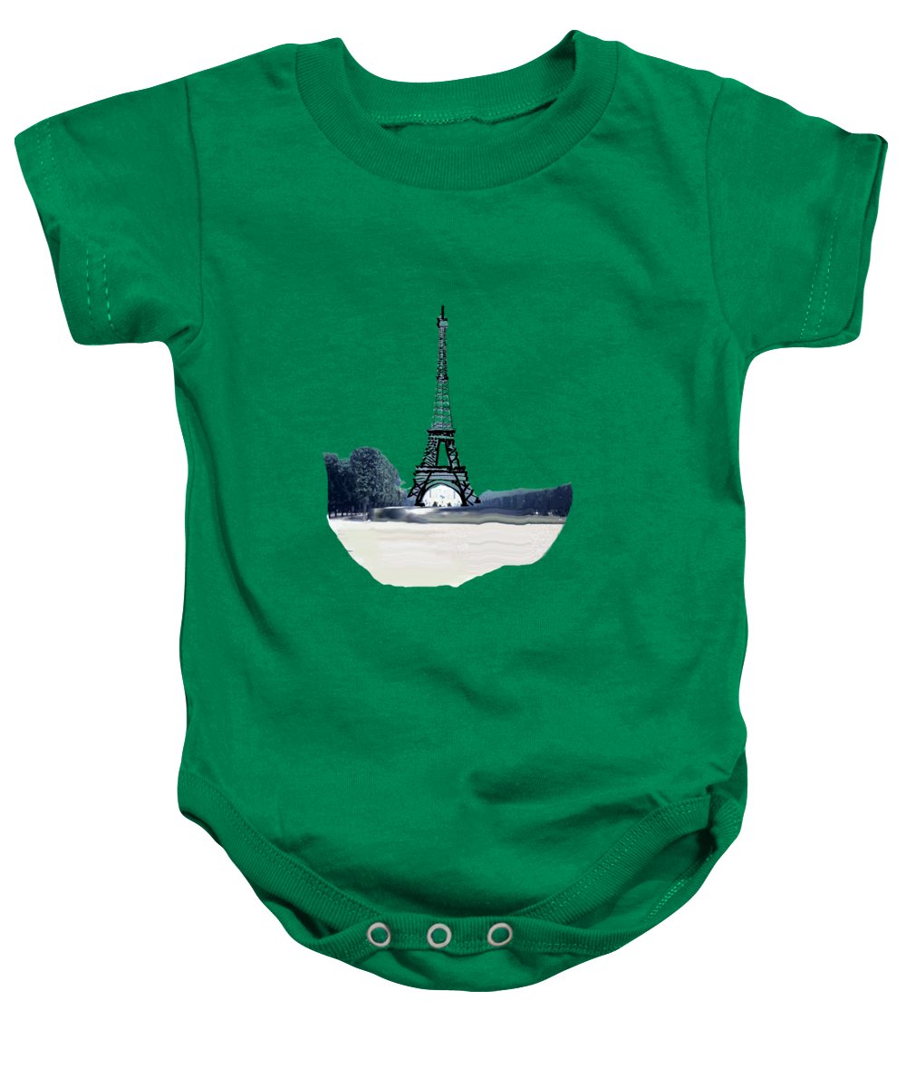 Vintage Eiffel tower Impression - Baby Onesie