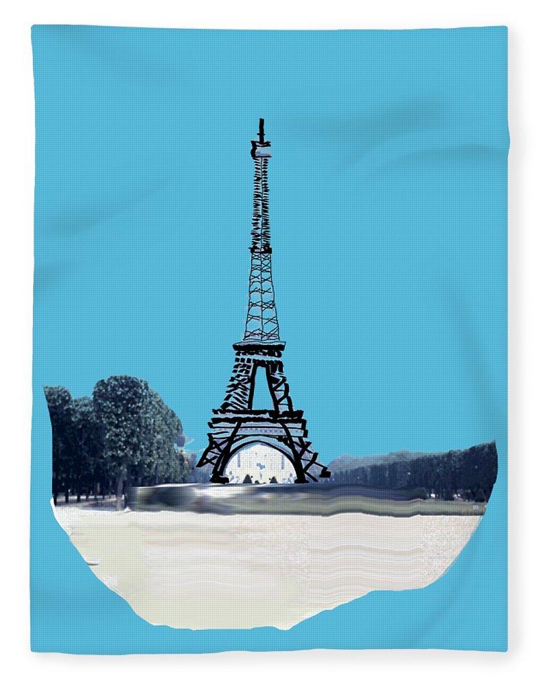 Vintage Eiffel tower Impression - Blanket