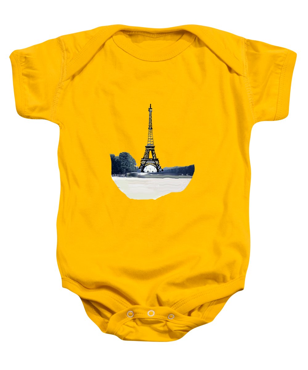 Vintage Eiffel tower Impression - Baby Onesie