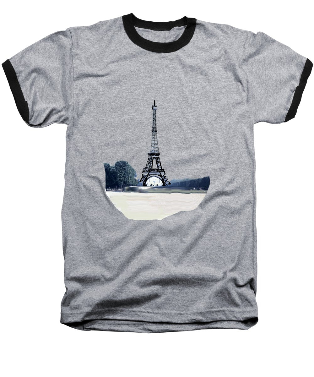 Vintage Eiffel tower Impression - Baseball T-Shirt