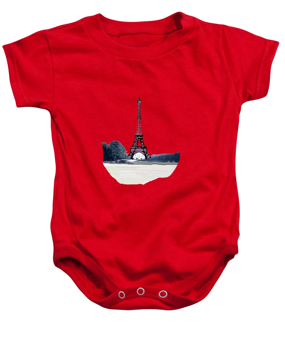 Vintage Eiffel tower Impression - Baby Onesie