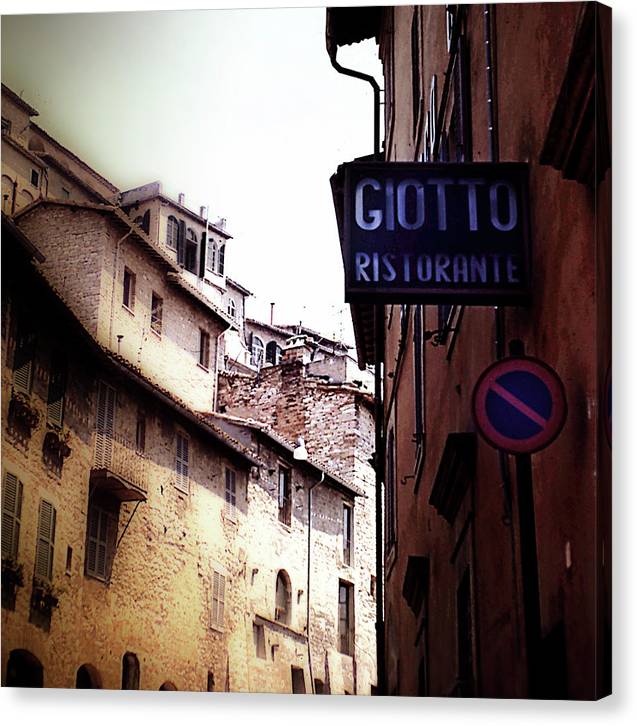 Vintage Italian Restaurant - Canvas Print
