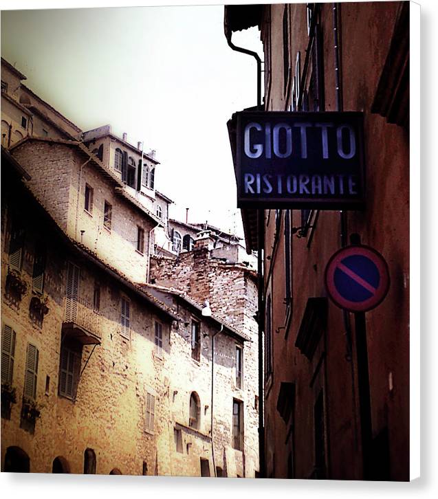Vintage Italian Restaurant - Canvas Print