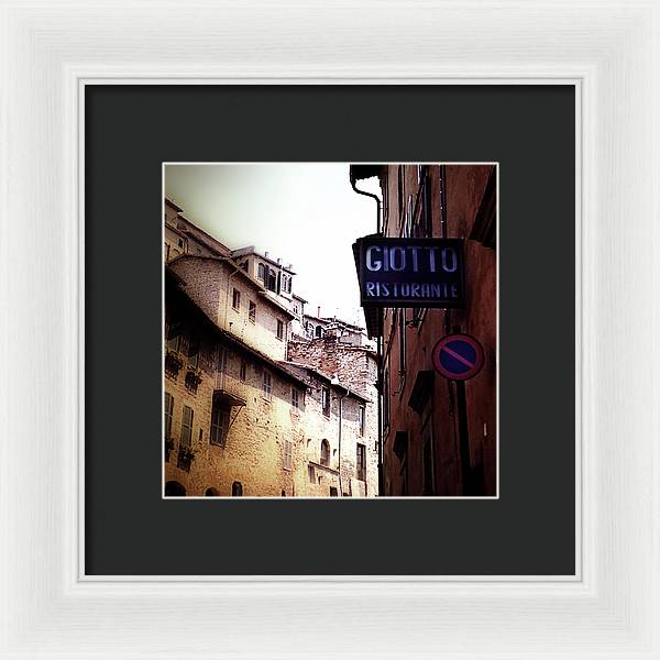 Vintage Italian Restaurant - Framed Print