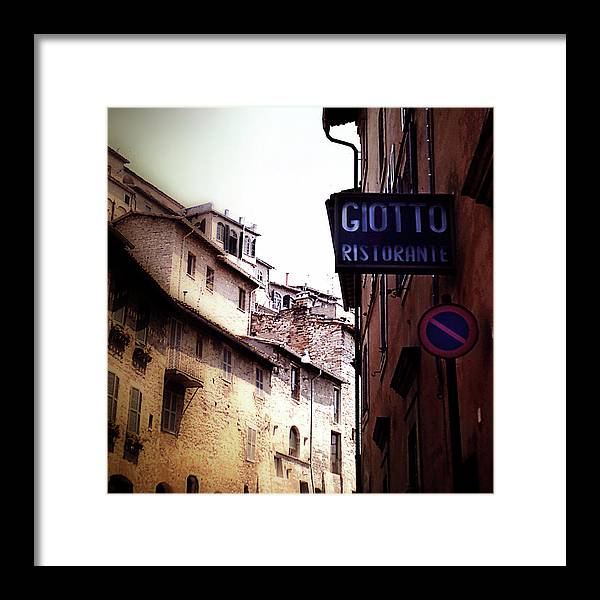 Vintage Italian Restaurant - Framed Print