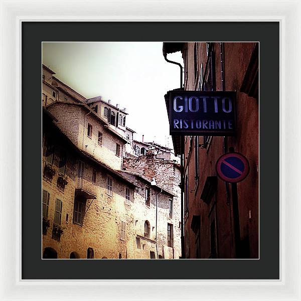 Vintage Italian Restaurant - Framed Print
