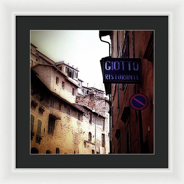 Vintage Italian Restaurant - Framed Print