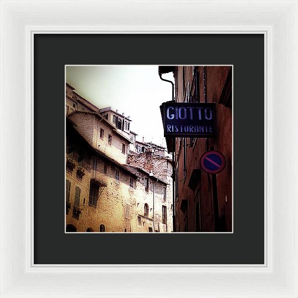Vintage Italian Restaurant - Framed Print