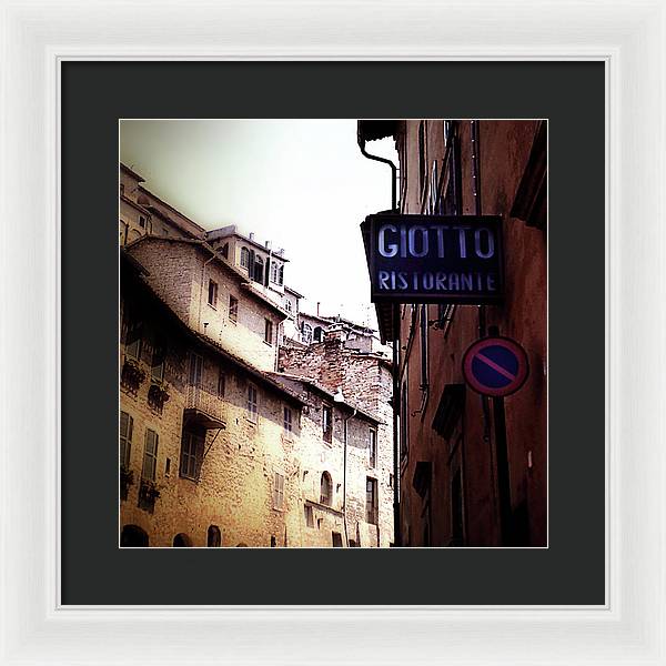 Vintage Italian Restaurant - Framed Print