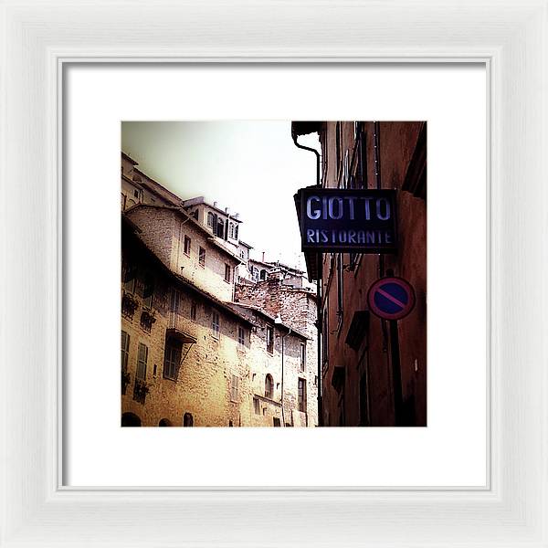 Vintage Italian Restaurant - Framed Print