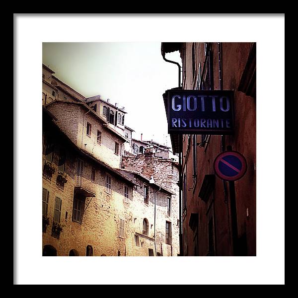 Vintage Italian Restaurant - Framed Print